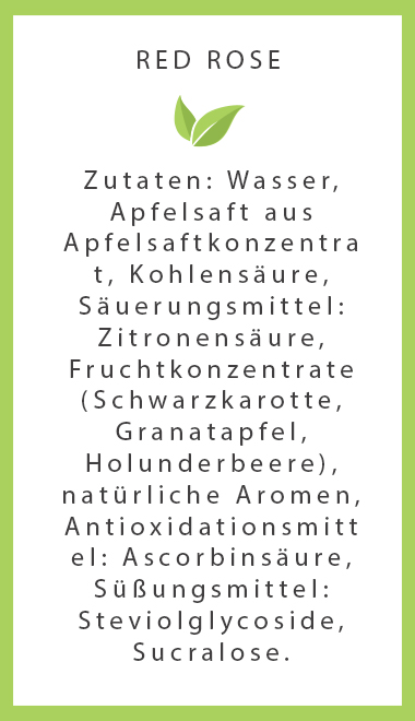 Little Bird Soft Drinks Red Rose Zutaten